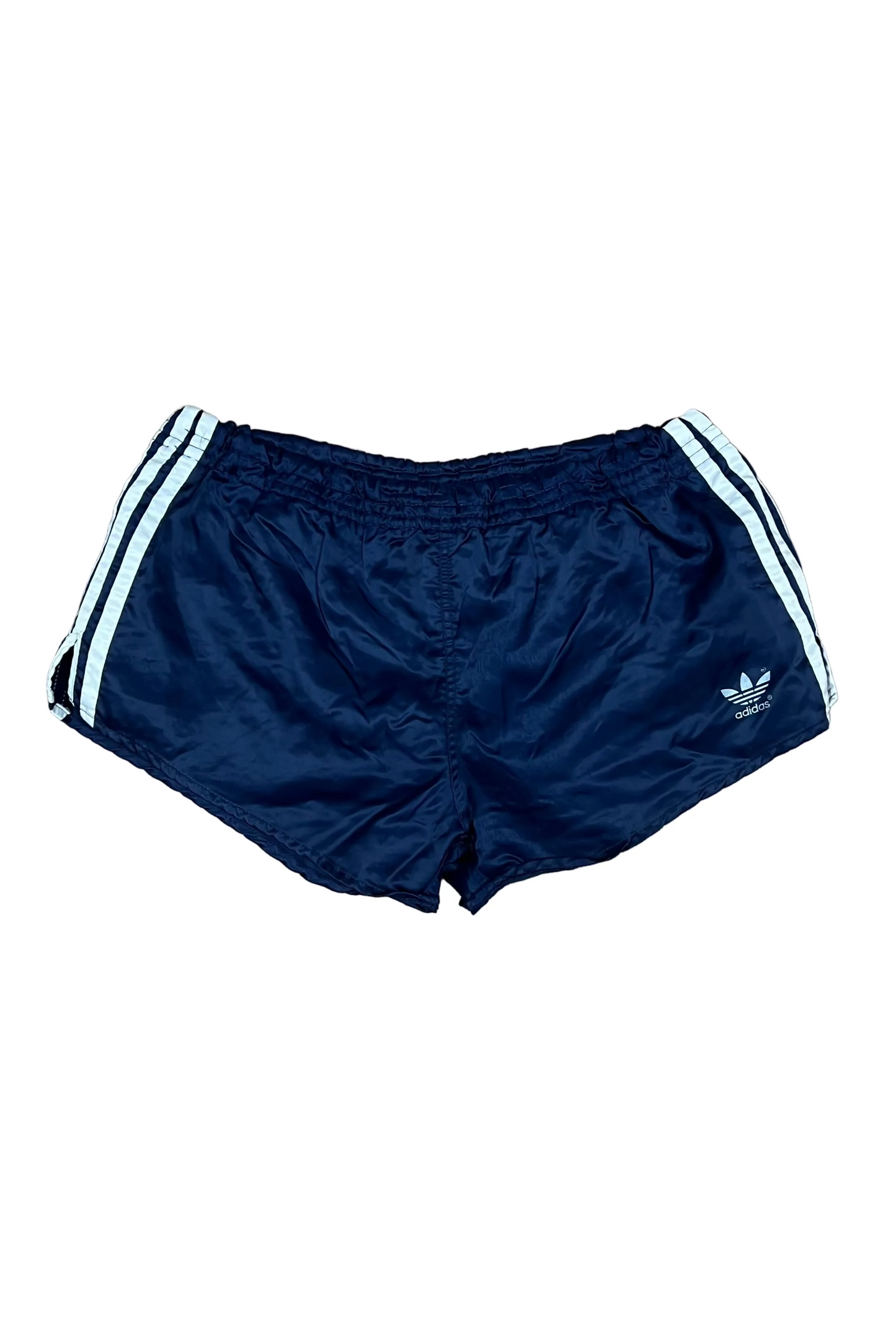 🔥 Adidas Satin football shorts Dark Blue Medium - "Made in Yugoslavia" Rare!