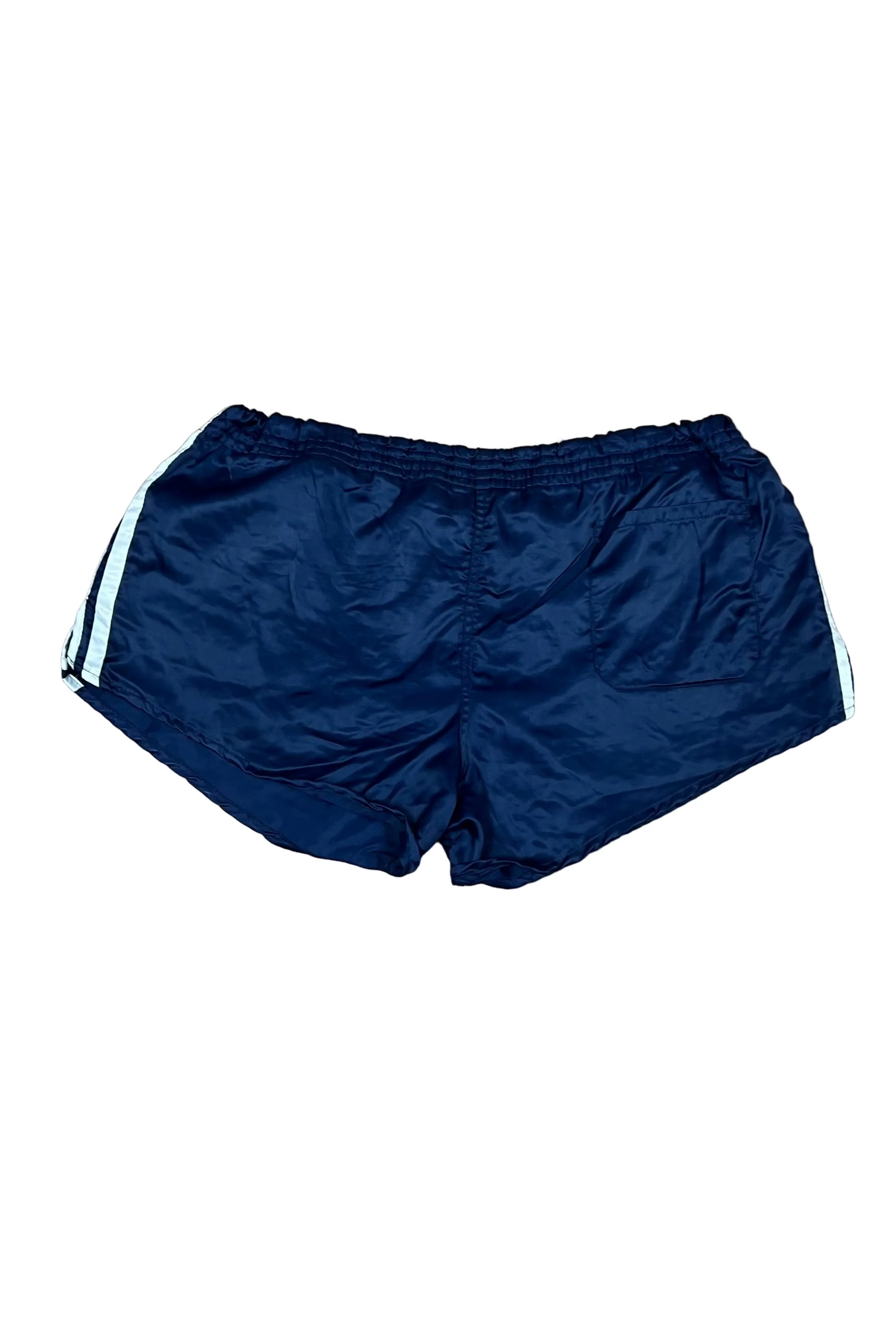 🔥 Adidas Satin football shorts Dark Blue Medium - "Made in Yugoslavia" Rare!