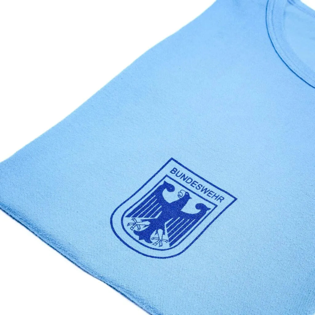 T-shirt d'entraînement original de l'armée allemande - Bleu