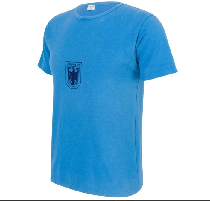 T-shirt d'entraînement original de l'armée allemande - Bleu