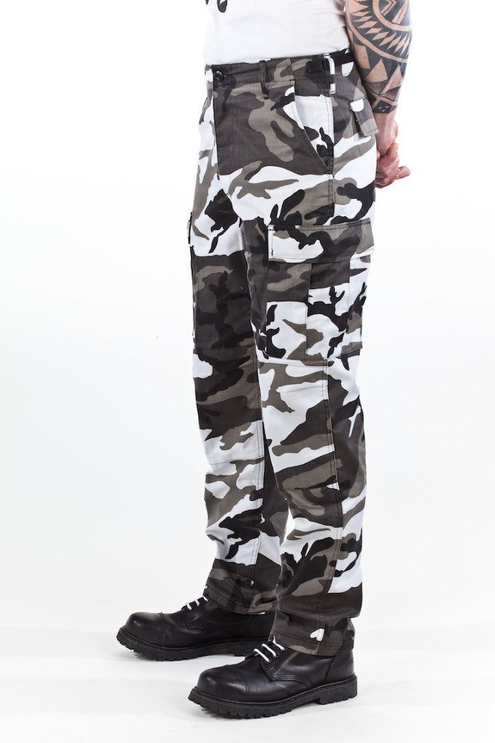 Zip-off army combats City Camo (Grey/White)