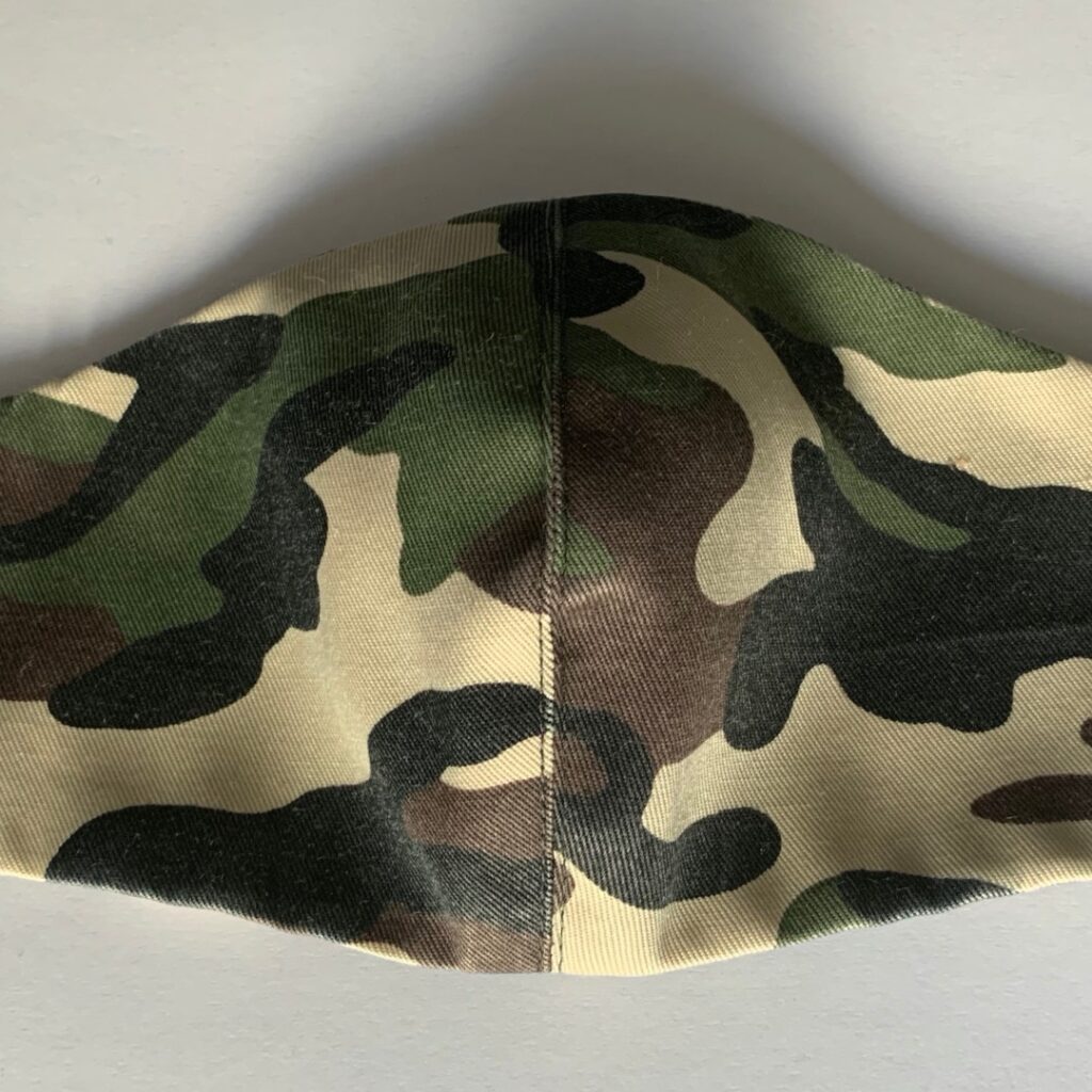 Gesichtsmaske Denim, Camouflage &amp; Prints mit eingebautem Filter