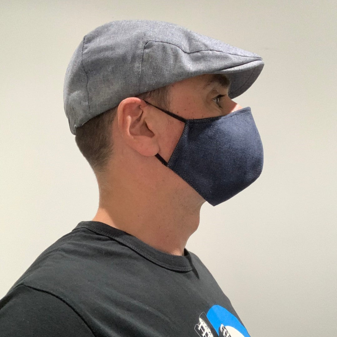 Gesichtsmaske Denim, Camouflage &amp; Prints mit eingebautem Filter