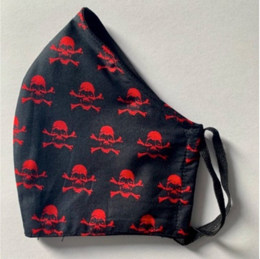 Gesichtsmaske Denim, Camouflage &amp; Prints mit eingebautem Filter