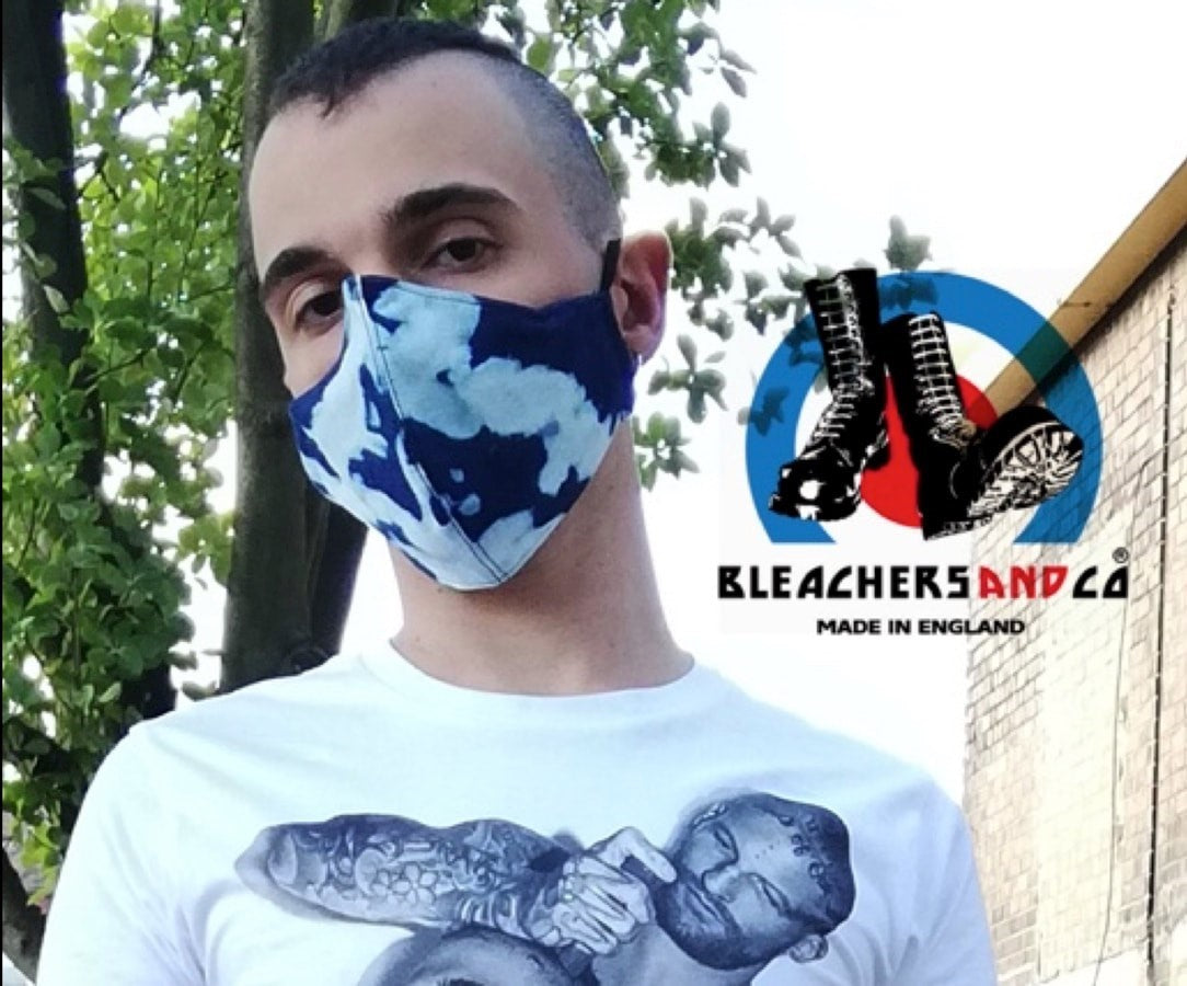 Gesichtsmaske Denim, Camouflage &amp; Prints mit eingebautem Filter