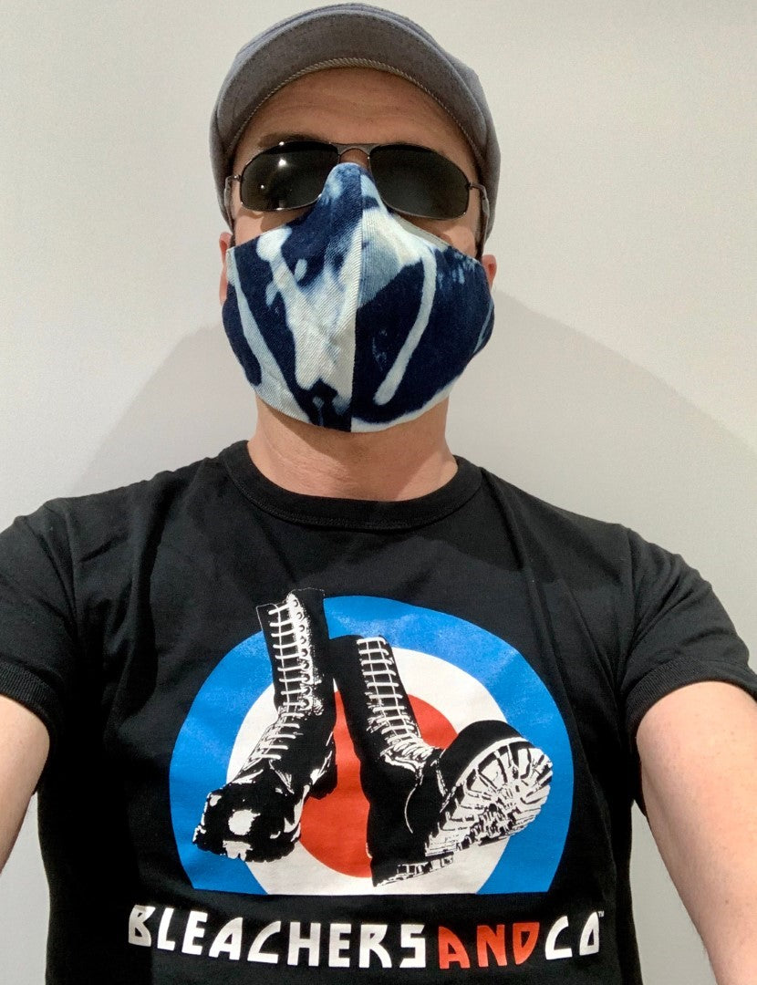 Gesichtsmaske Denim, Camouflage &amp; Prints mit eingebautem Filter
