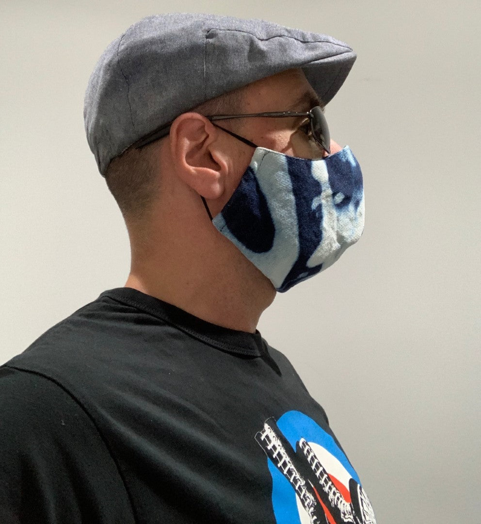 Gesichtsmaske Denim, Camouflage &amp; Prints mit eingebautem Filter