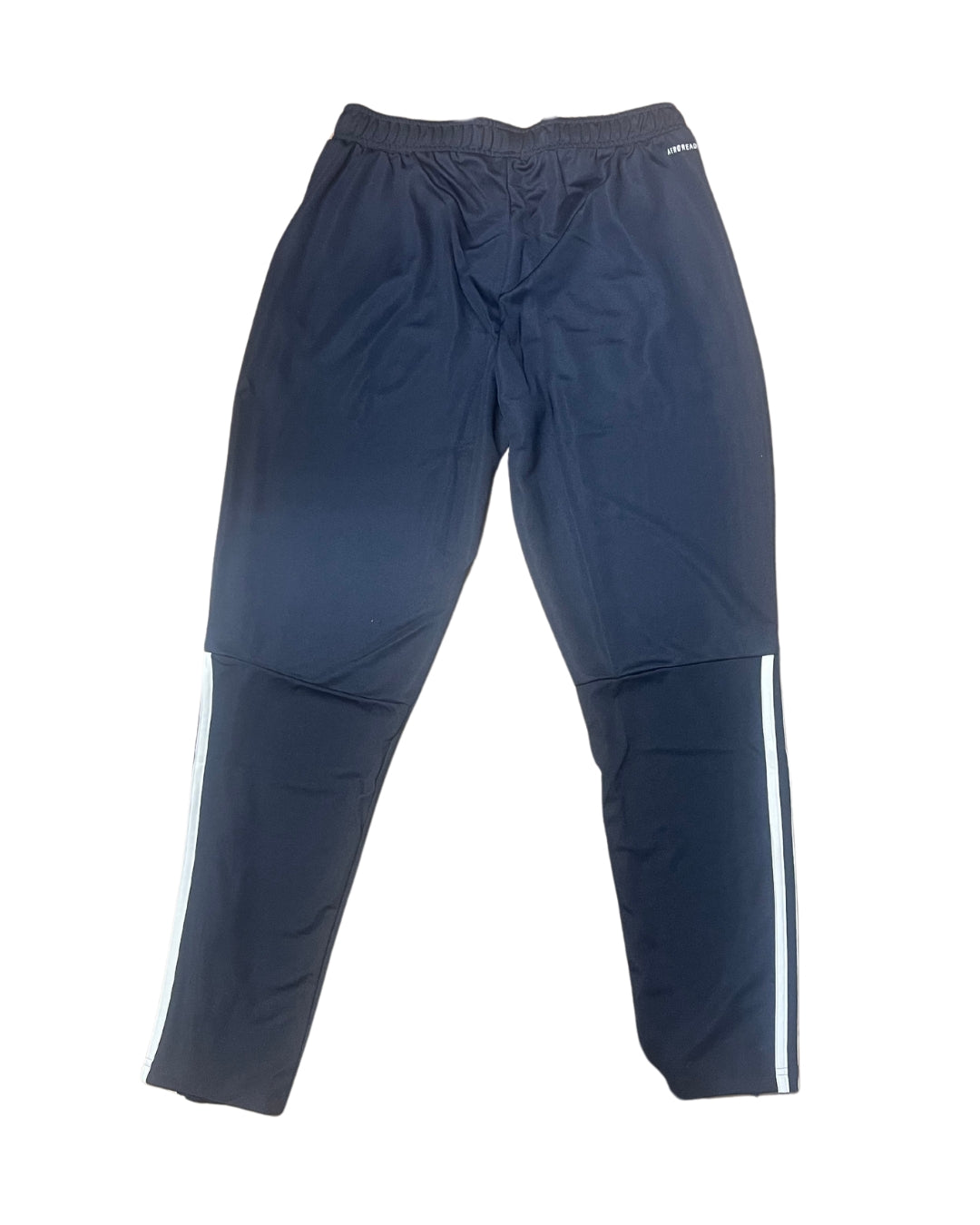 Adidas track suit bottoms "Sereno" lower stripes - Navy with back/full zip (new)