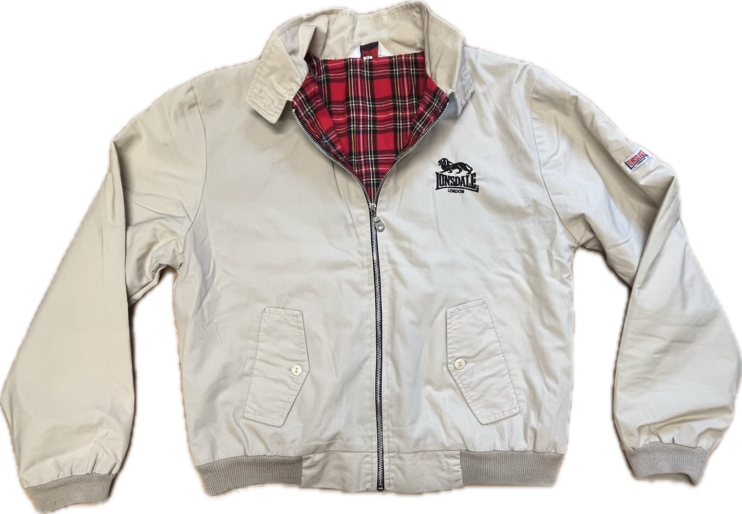 Lonsdale classic slim fit Harrington Jacket. Embroidered classic Lonsdale logo on the chest