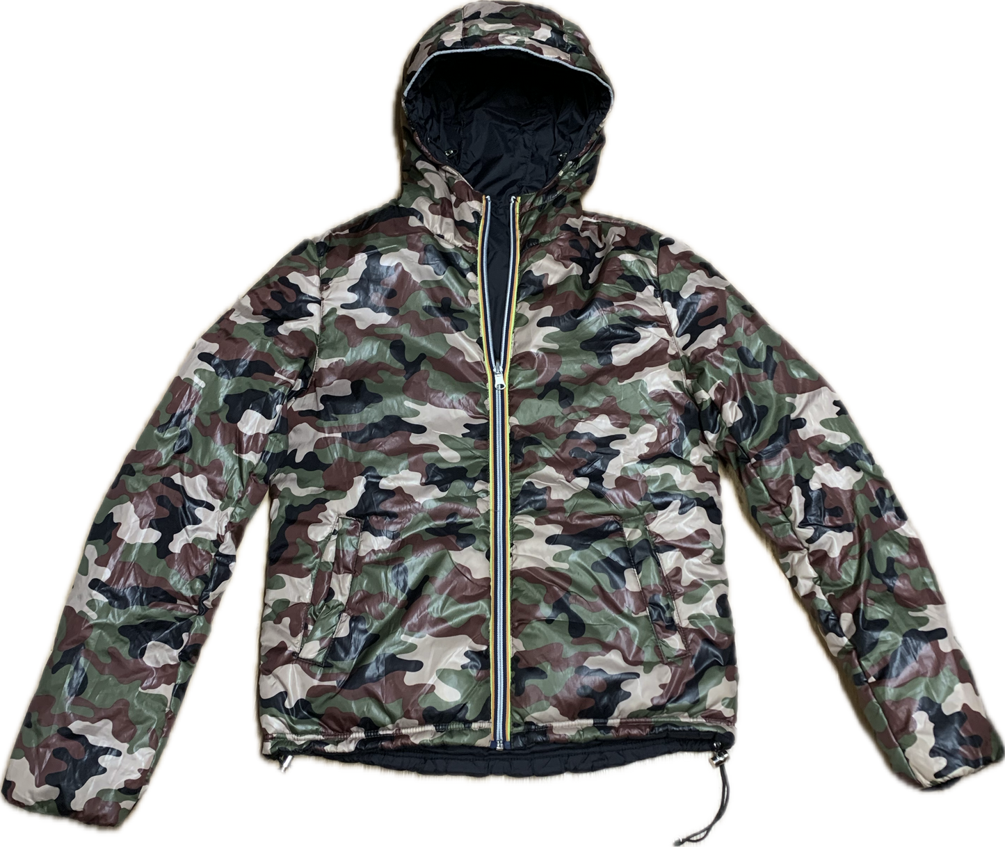 Puffer jacket reversible Camo/Black - Medium/Small