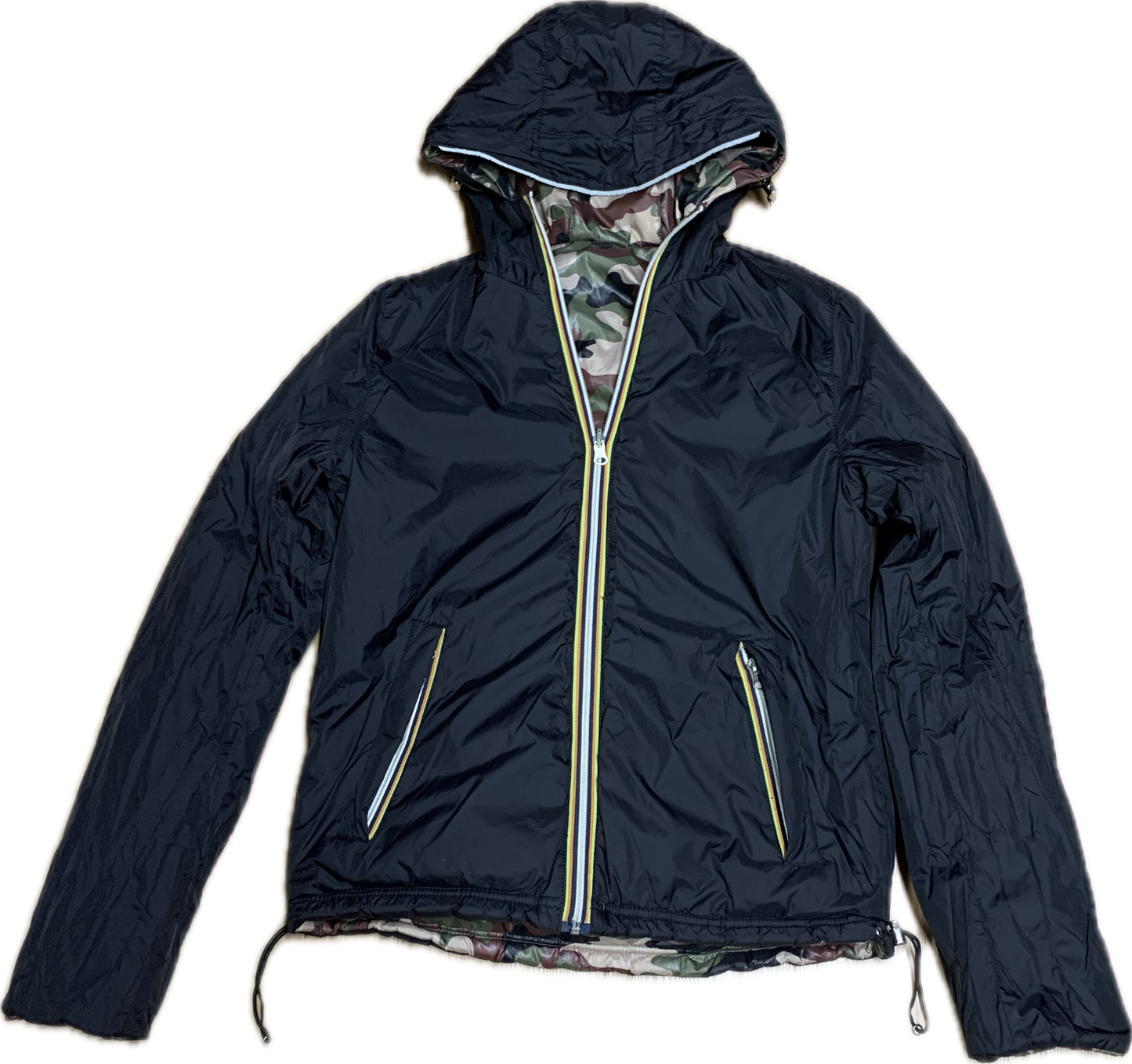 Puffer jacket reversible Camo/Black - Medium/Small