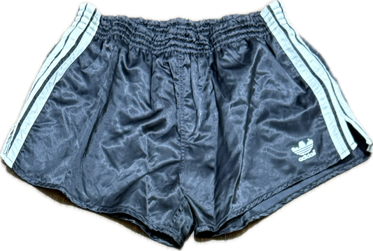 Adidas short de football en satin bleu M
