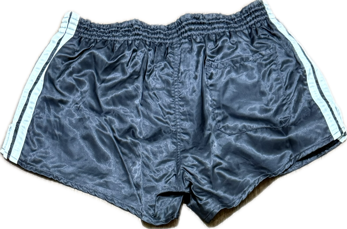 Adidas short de football en satin bleu M