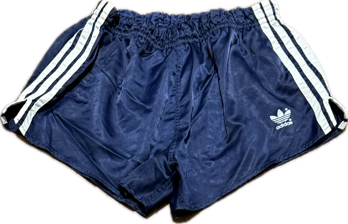 Adidas short de football en satin bleu M