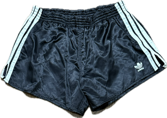 🔥 Adidas satin football shorts black "Made in Yugoslavia" - Medium