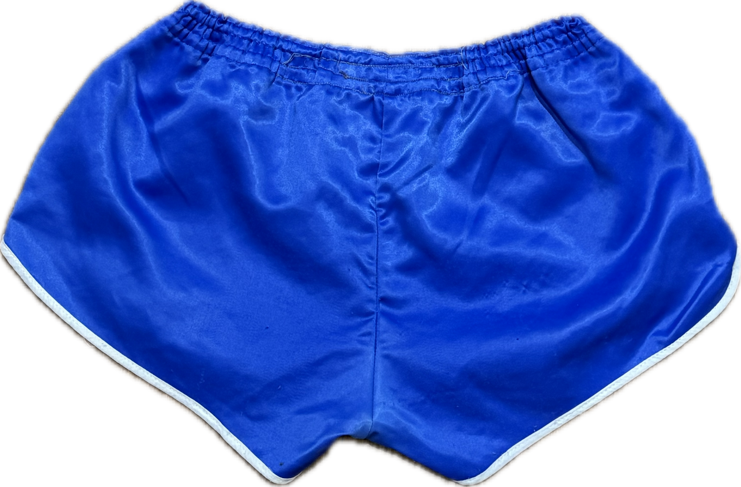 Adidas satin football shorts blue - Small Rare!