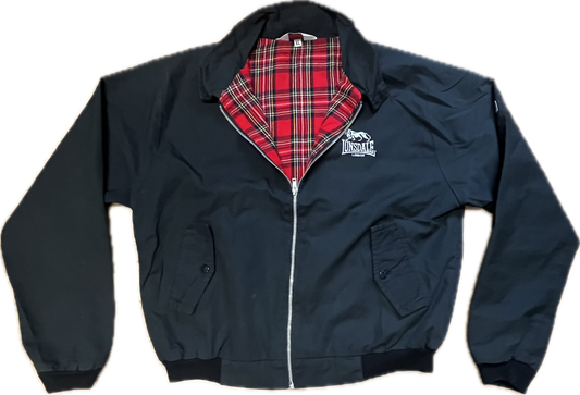 Lonsdale classic slim fit Harrington Jacket. Embroidered classic Lonsdale logo on the chest