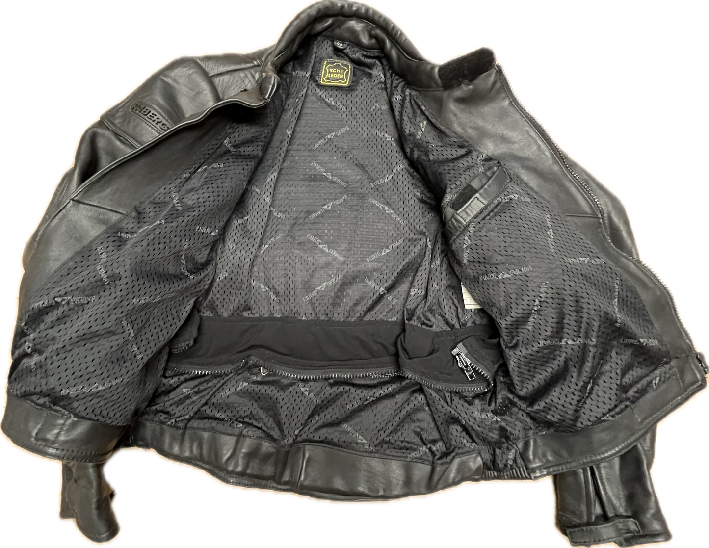 'RABERG' German Vintage Leather Jacket -Medium-