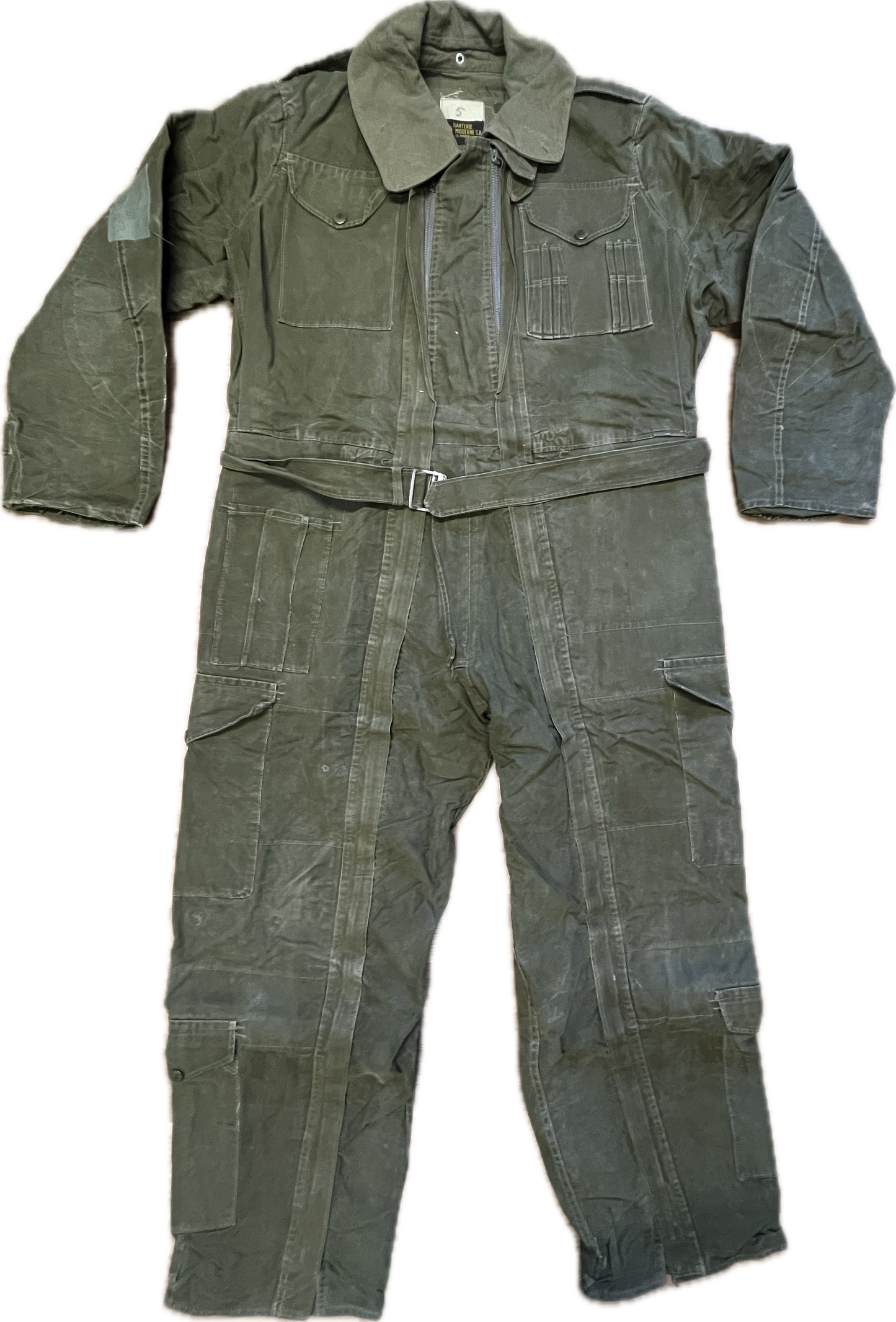 'FRENCH WWII' Green Army Overall -ExtraLarge-