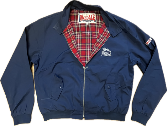 Lonsdale classic slim fit Harrington Jacket. Embroidered classic Lonsdale logo on the chest
