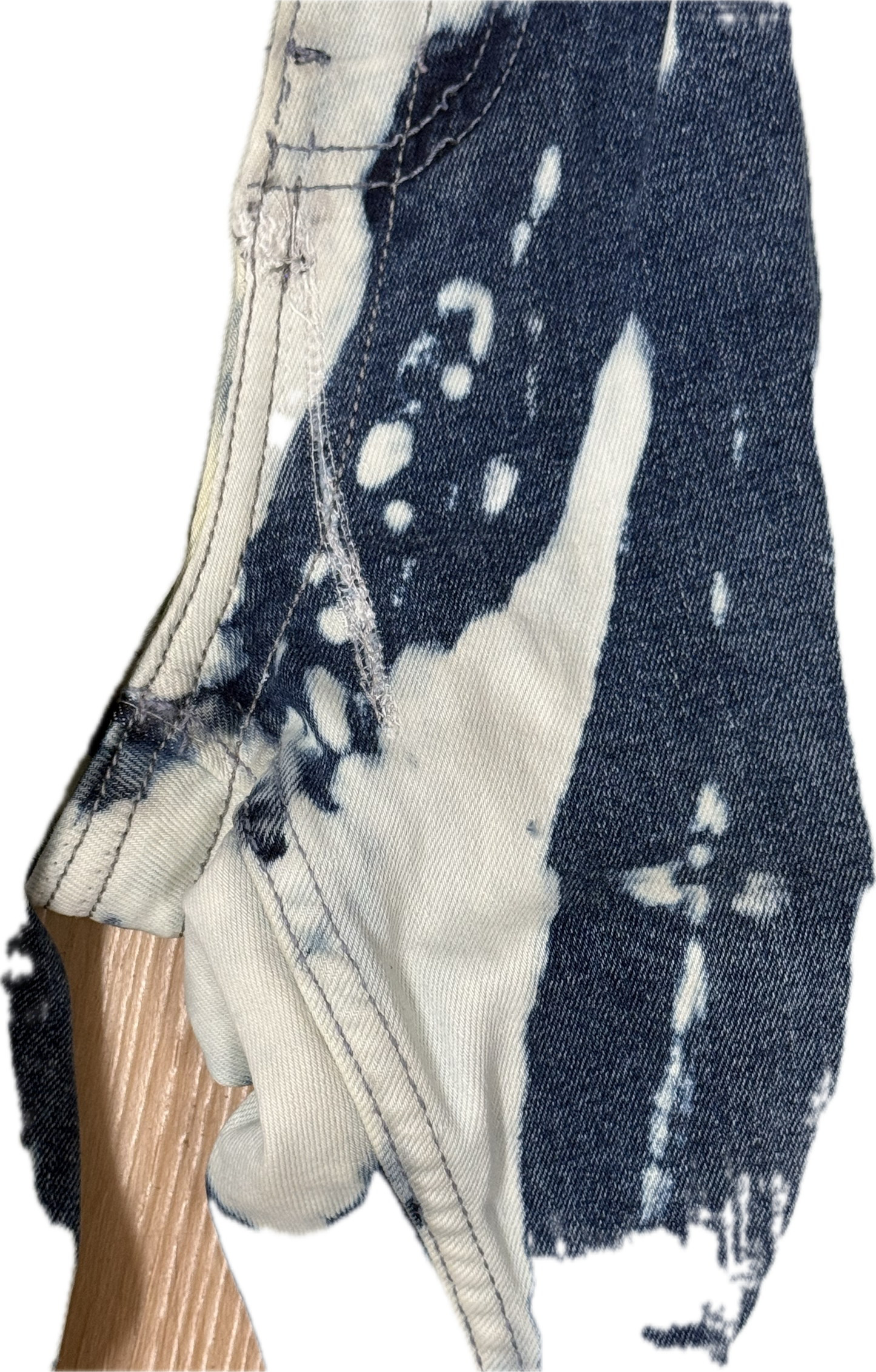 Blue Bleachers Taille skinny extensible 30/31"