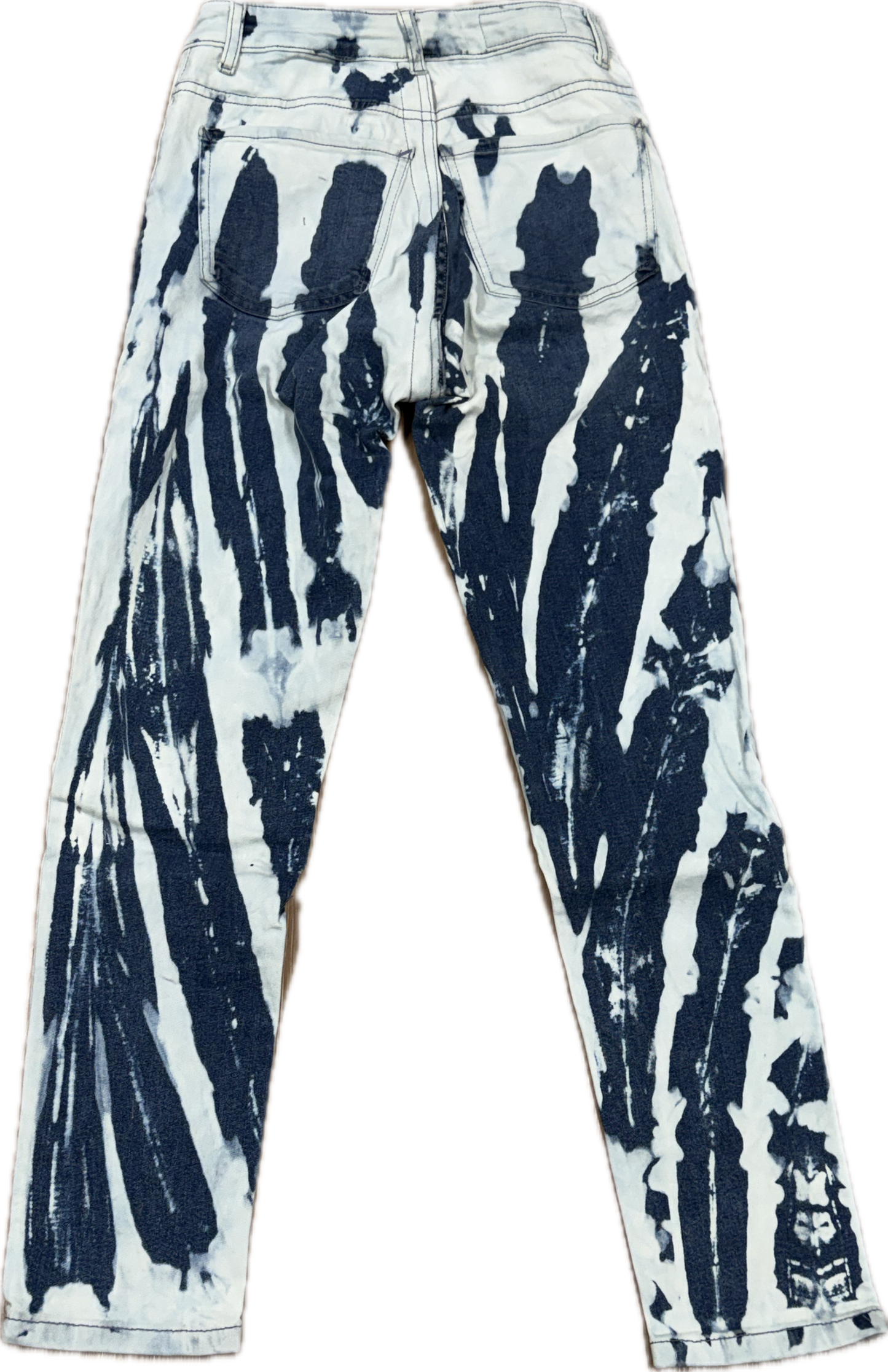 Blue Bleachers Taille skinny extensible 30/31"