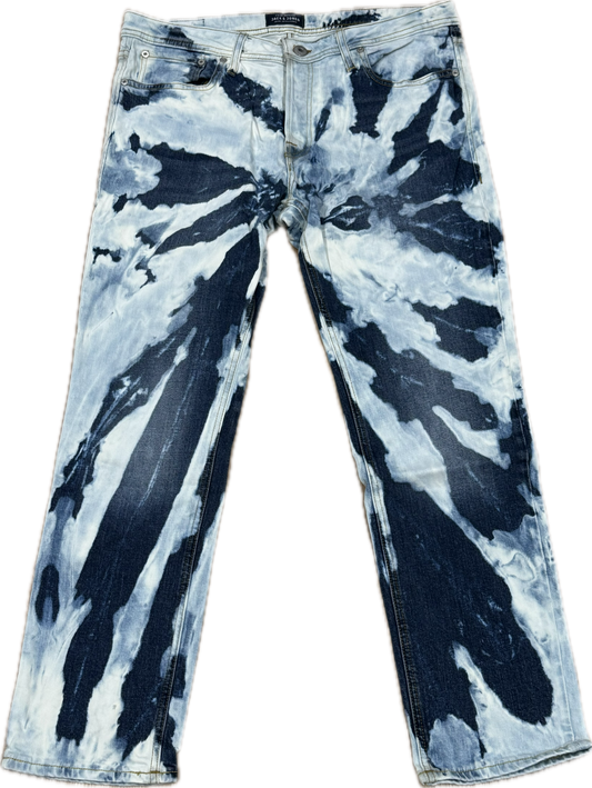 Blue Bleachers Taille skinny extensible 30/31"