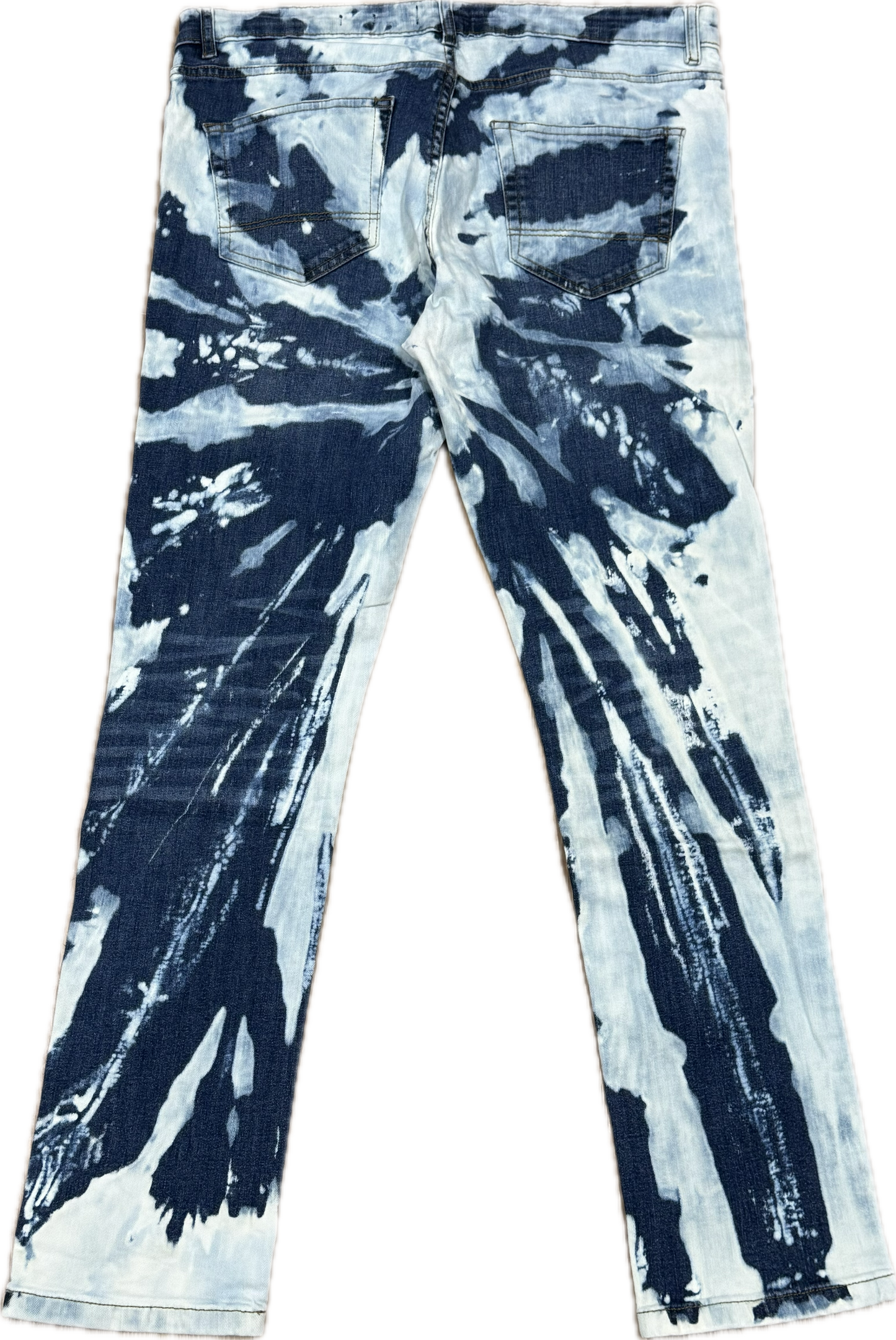 Blue Bleachers Taille skinny extensible 30/31"