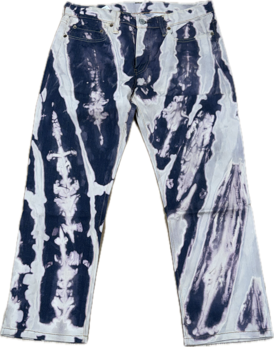 Blue Bleachers Taille skinny extensible 30/31"