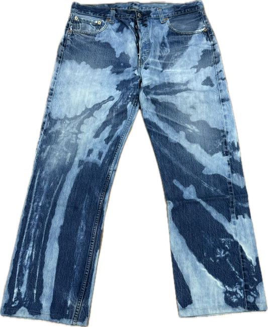 Blue Bleachers Taille skinny extensible 30/31"