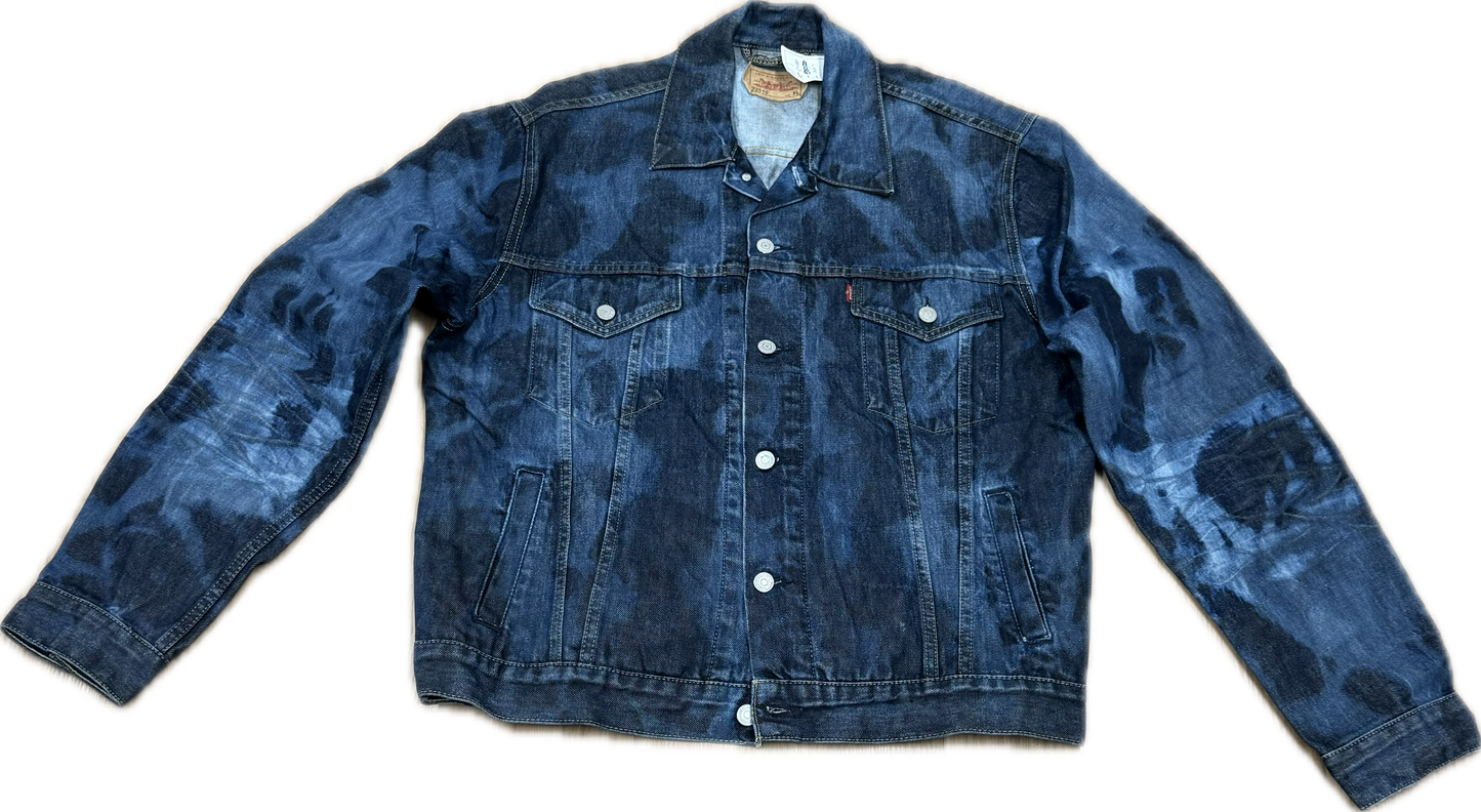 Bleached denim jacket Levi's XL
