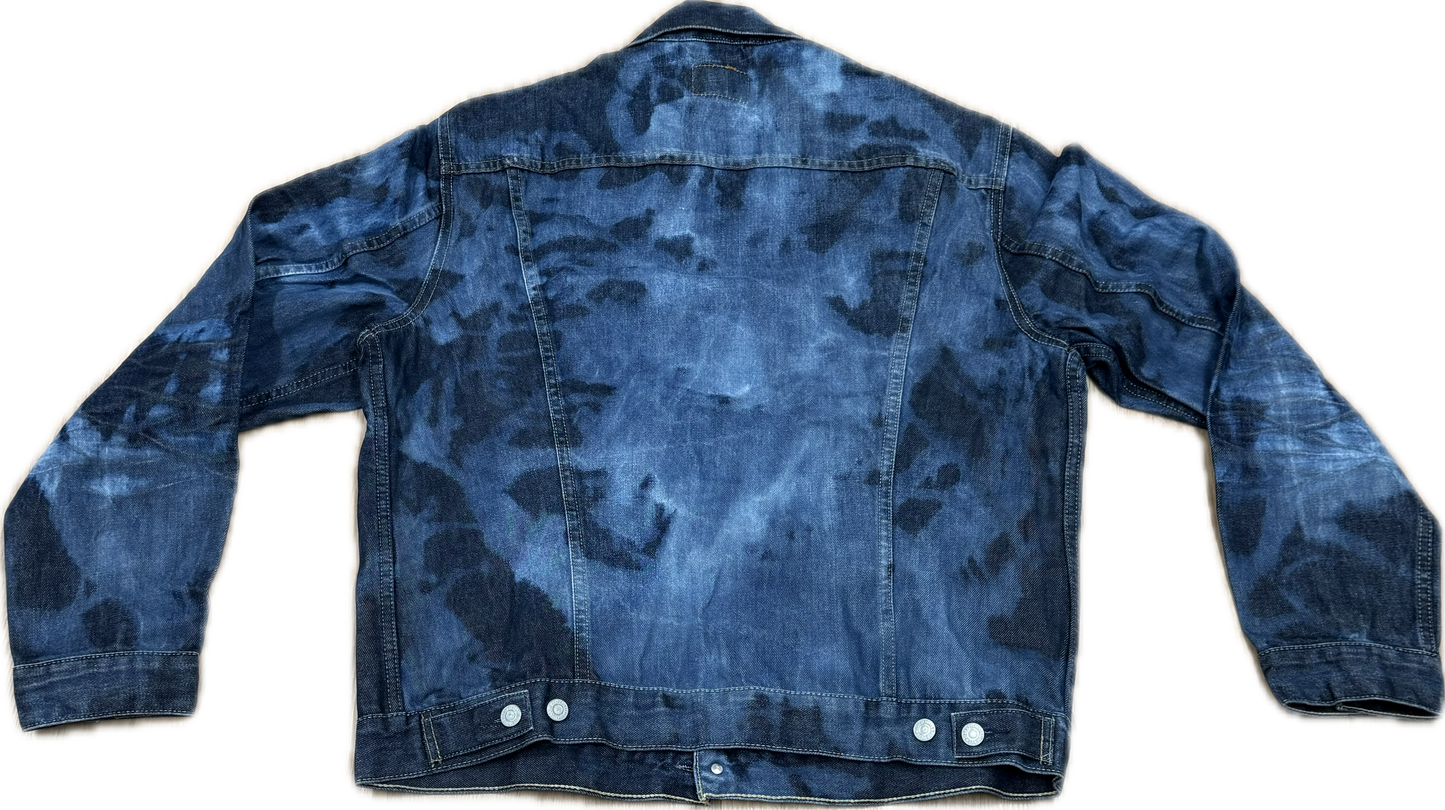 Bleached denim jacket Levi's XL