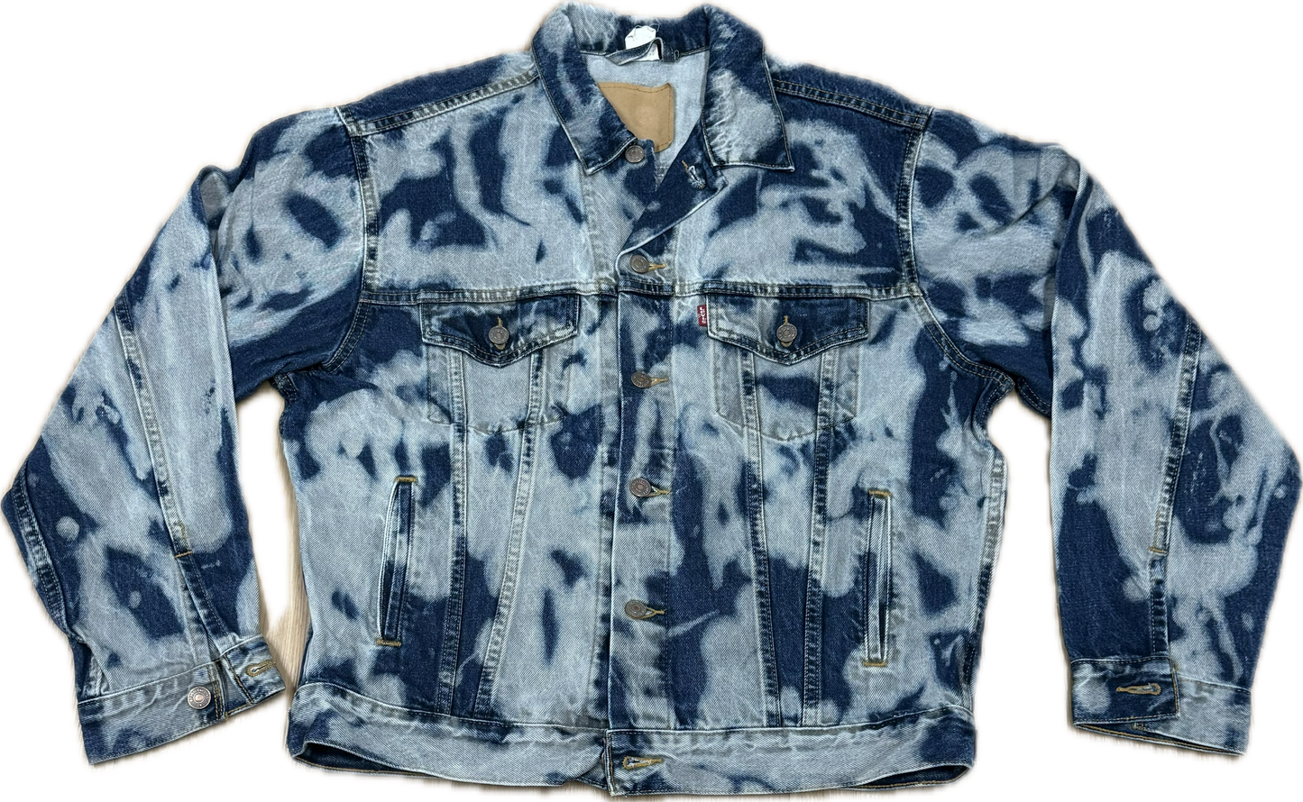 Bleached denim jacket Levi's XL