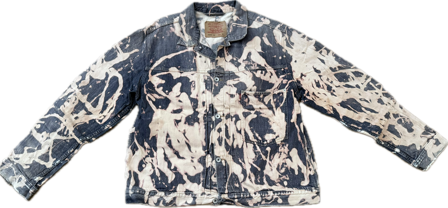 Bleached denim jacket Levi's XL