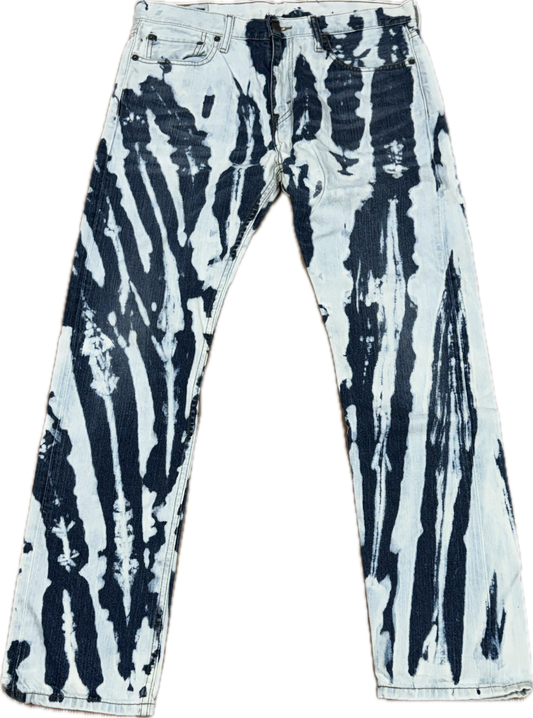 Blue Bleachers Taille skinny extensible 30/31"