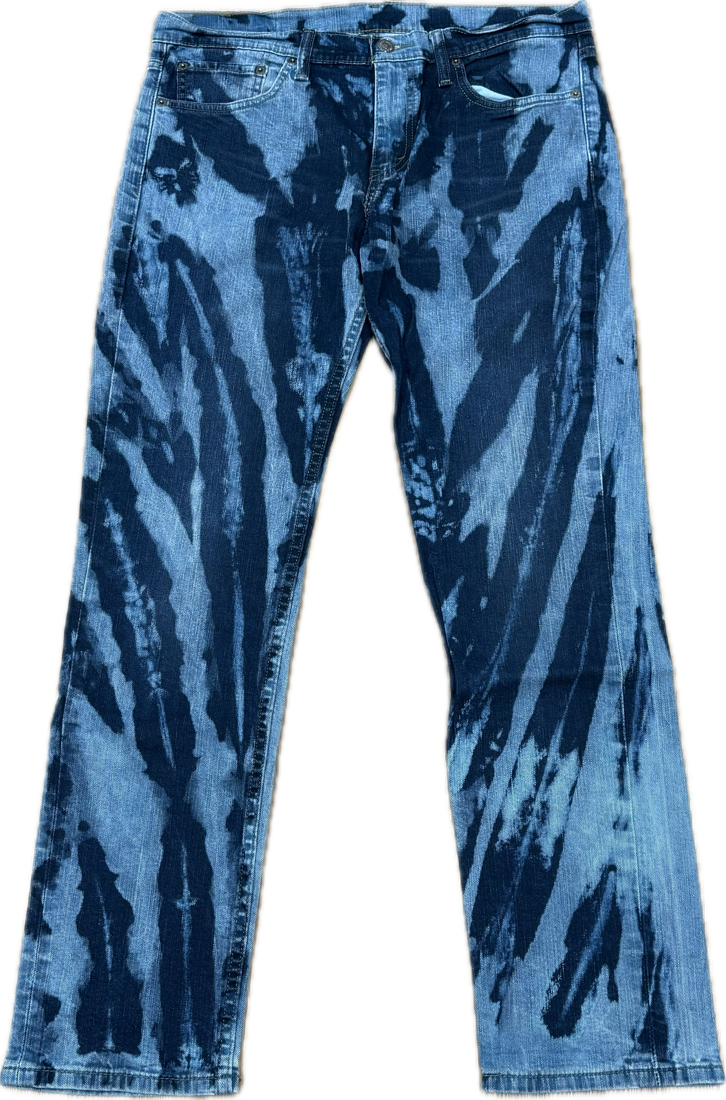 Blue Bleachers Taille skinny extensible 30/31"