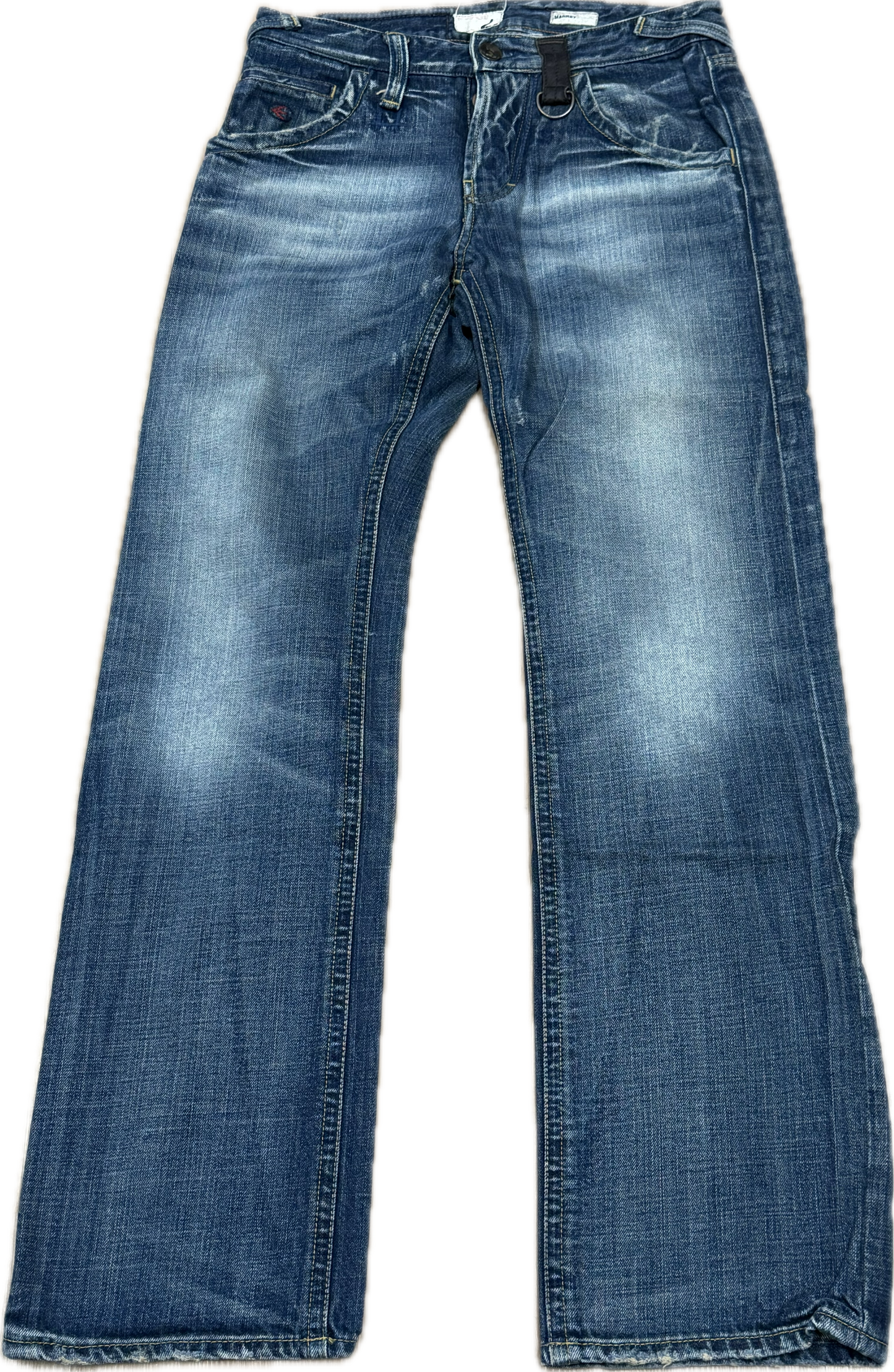 Blaue Bleachers Skinny Stretch 30/31" Taille
