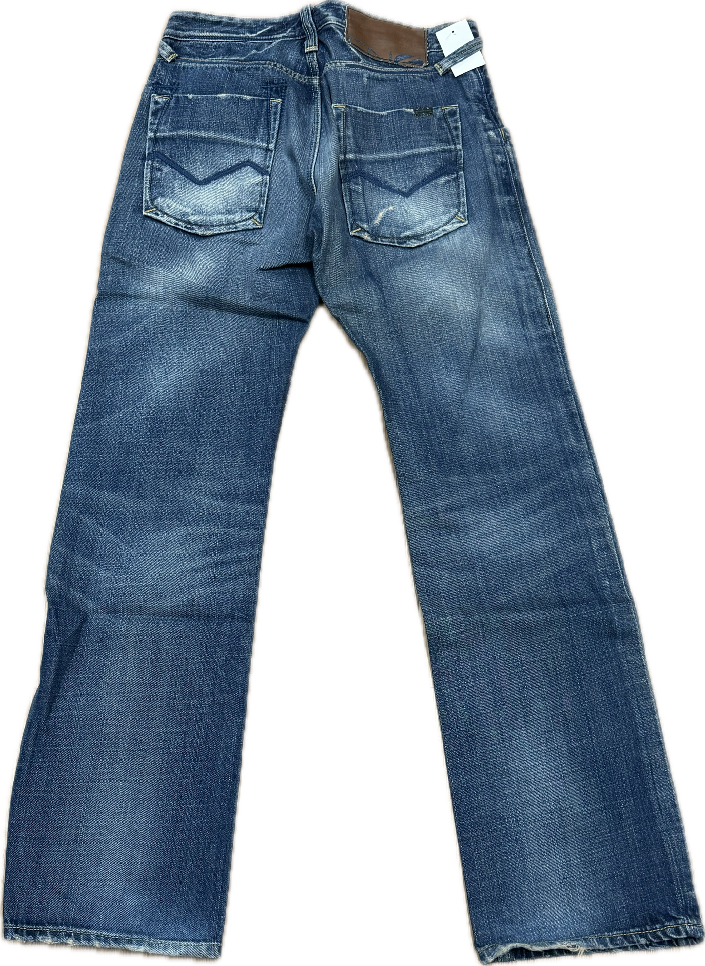 Blaue Bleachers Skinny Stretch 30/31" Taille