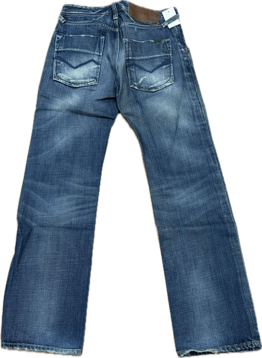Blue Bleachers Taille skinny extensible 30/31"