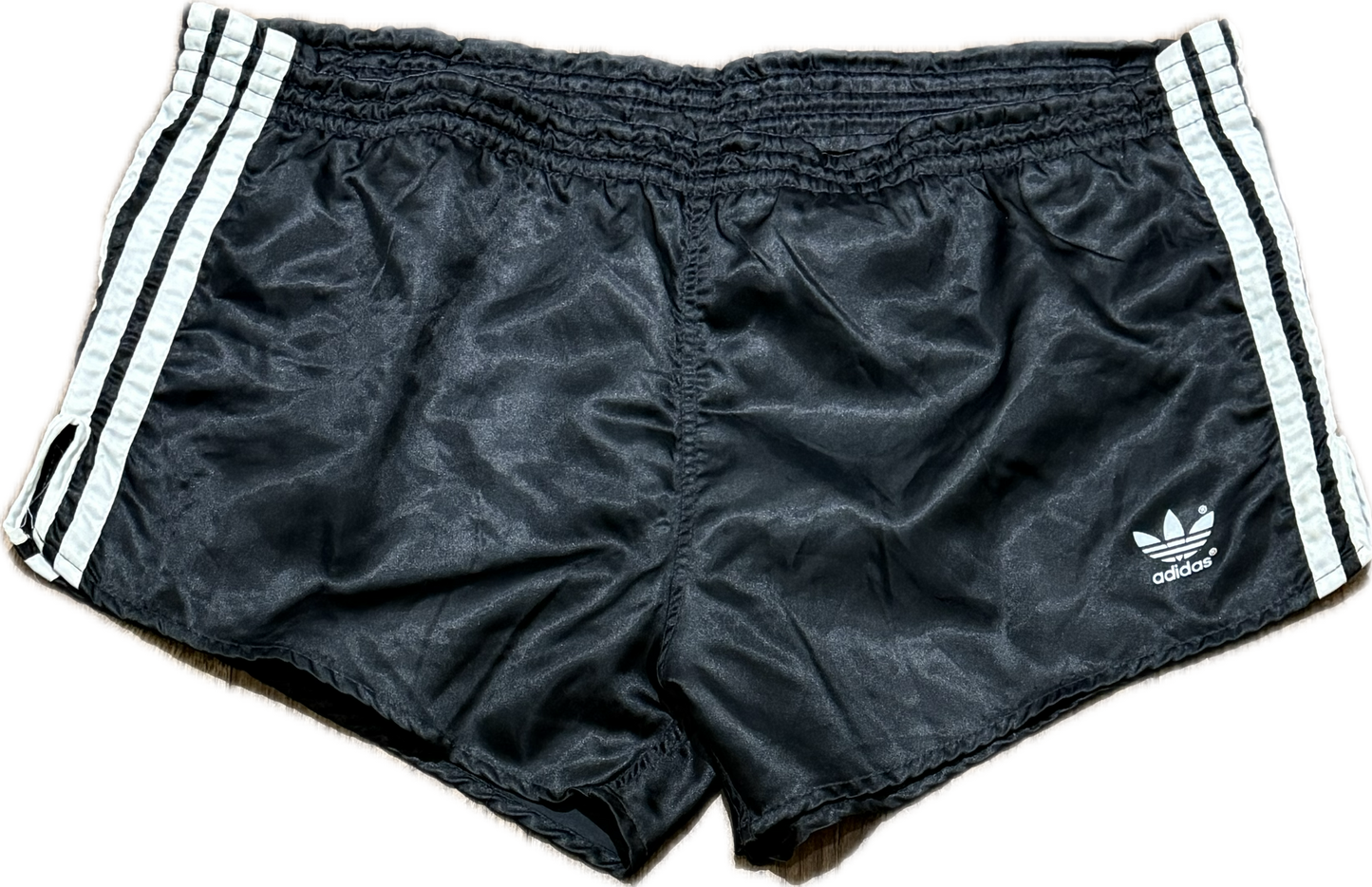 Adidas satin football short noir Large