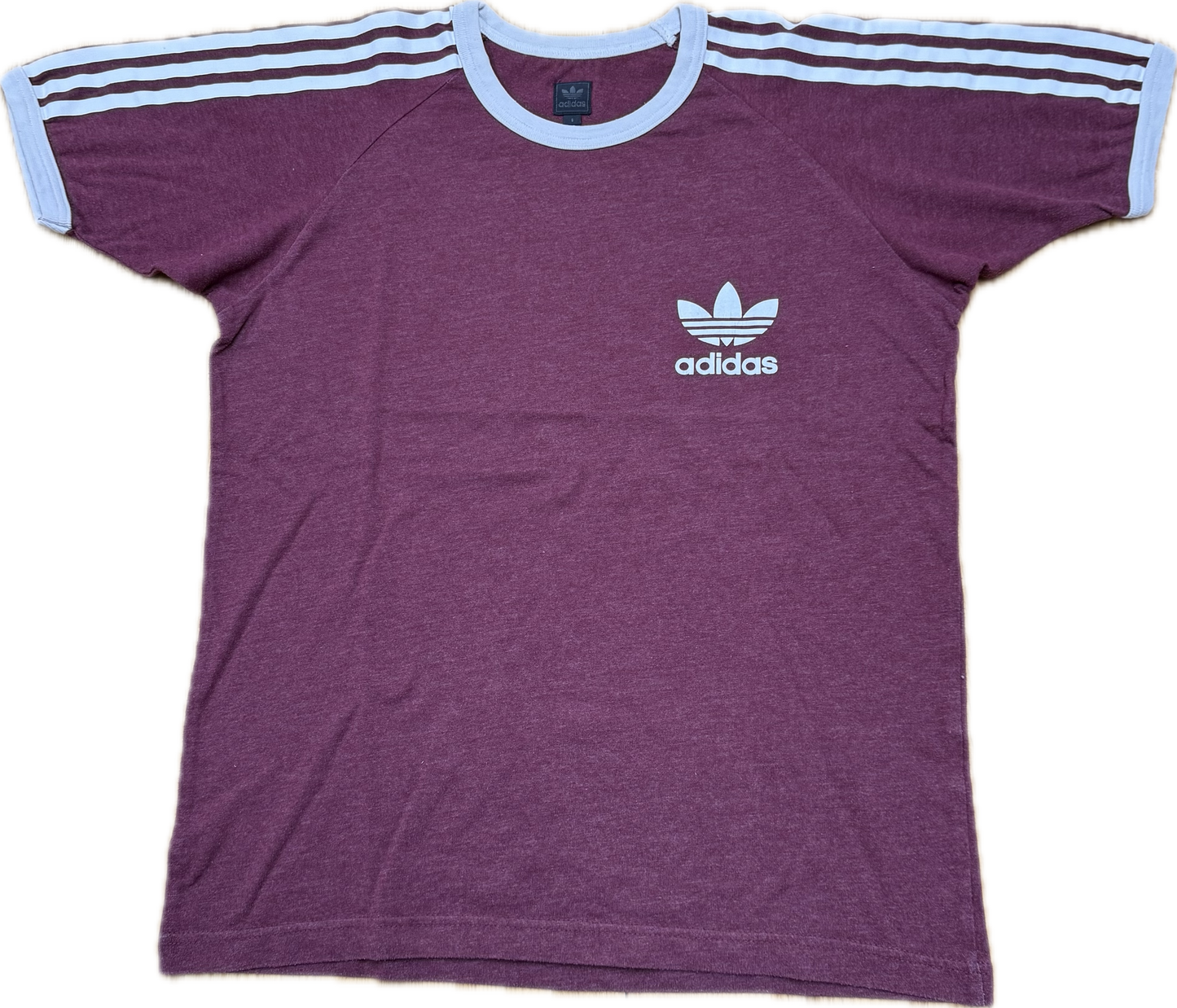 🔥 Vintage Classic Adidas T-shirt Burgundy - Small