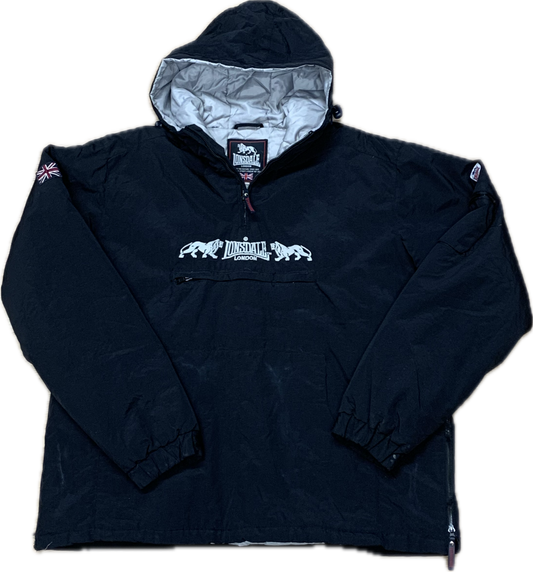 🔥 Lonsdale Pullover Jacket Large - Black