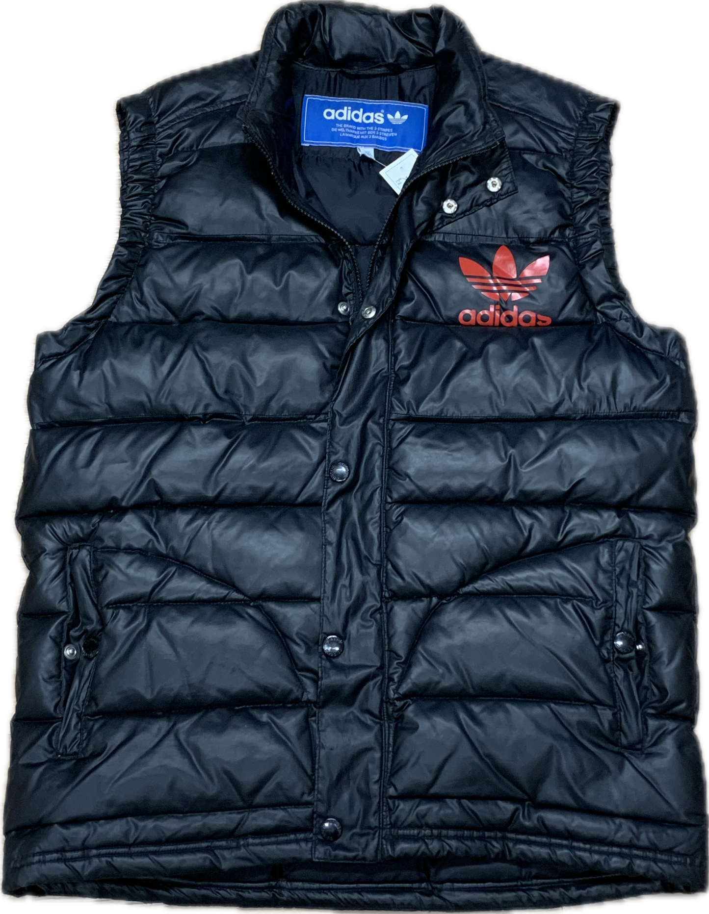 "Adidas" sleeveless puff jacket black - Medium