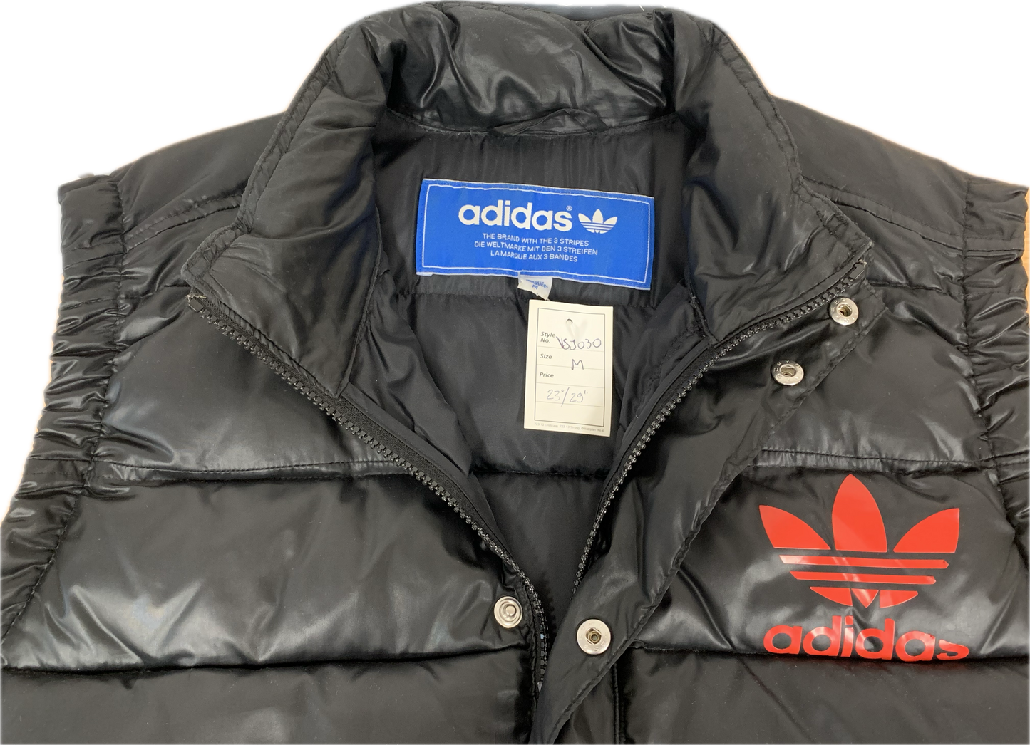 "Adidas" sleeveless puff jacket black - Medium
