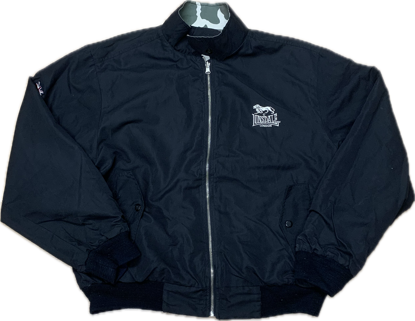 Lonsdale Harrington Jacket Reversible Camo/Black - XL