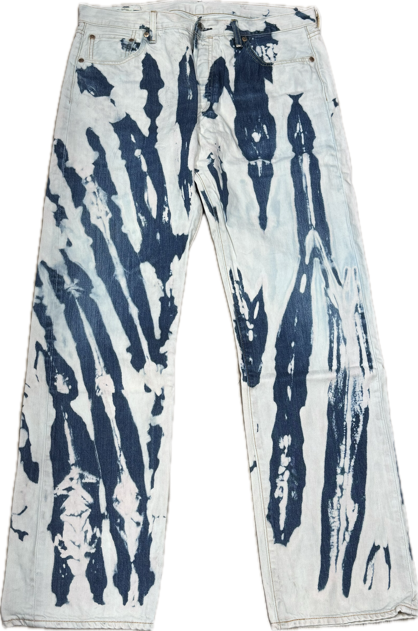 Blaue Bleachers Skinny Stretch 30/31" Taille