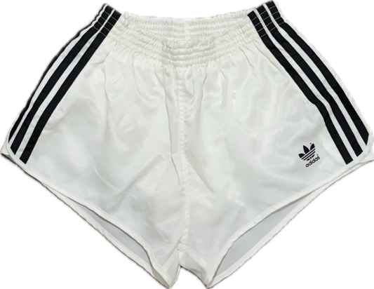 🔥 Adidas satin Running Sprinter white shorts XL - "Made in Yugoslavia" Rare