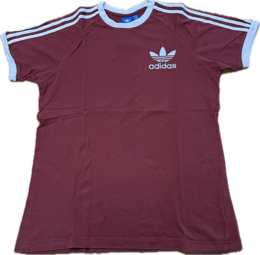 🔥 Vintage Classic Adidas T-shirt Burgundy - Medium