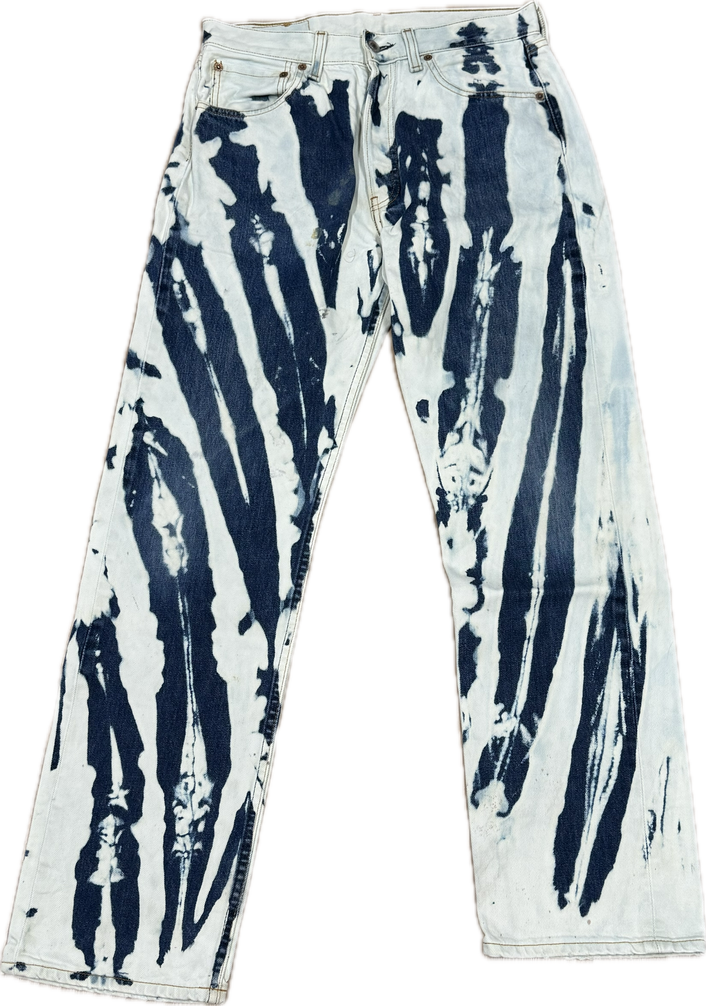 Blue Bleachers Taille skinny extensible 30/31"