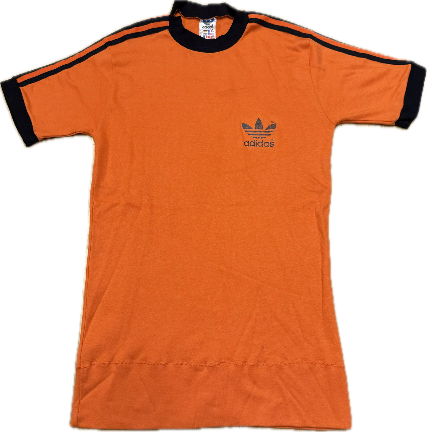 🔥 70's Adidas T- Shirt Orange - XL